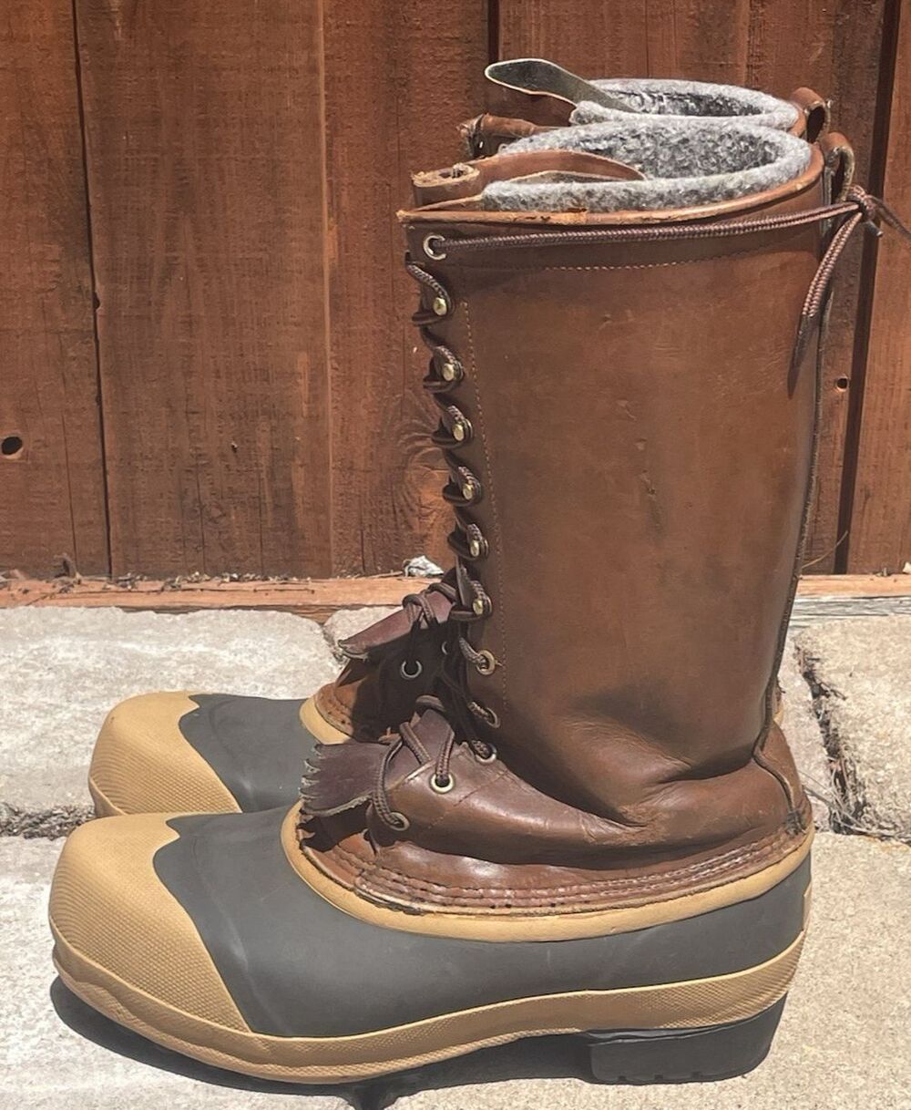 White's Boots Spokane Glacier Snow Pac Mens 10 Brown Two Tone Insulated Leather